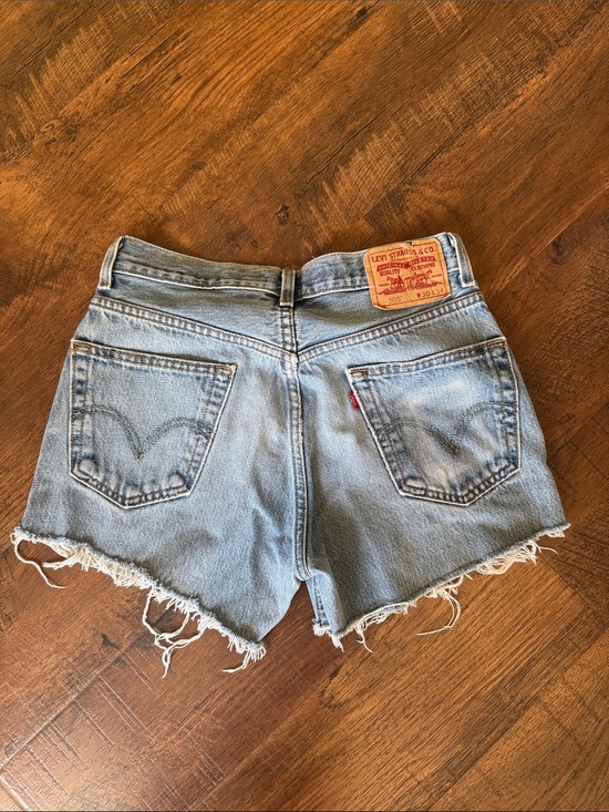 Levi's Pants - Levi's 505 Light Wash Denim Cutoff Shorts with Frayed Hem